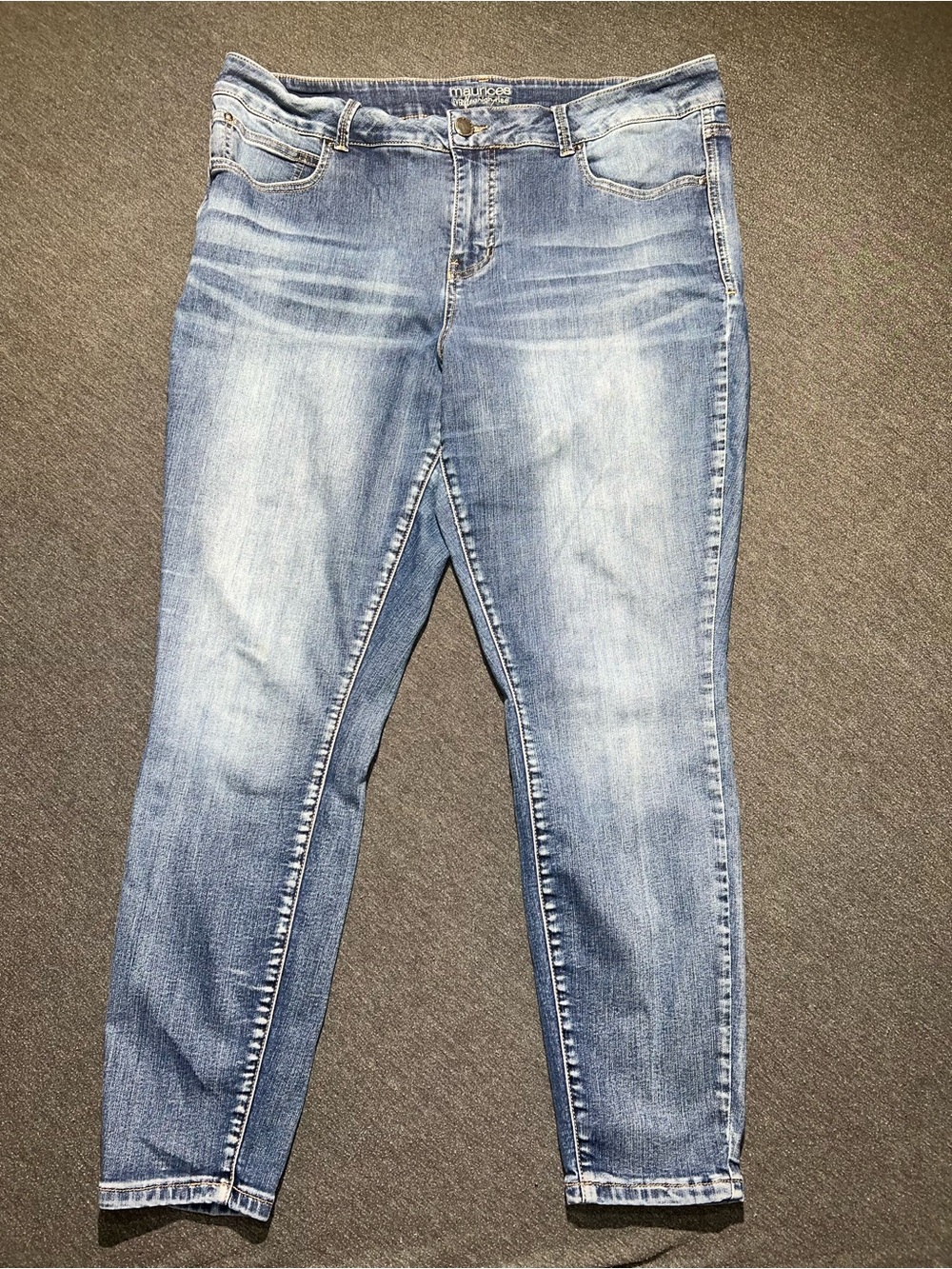 Maurices Light Blue Skinny Jeans